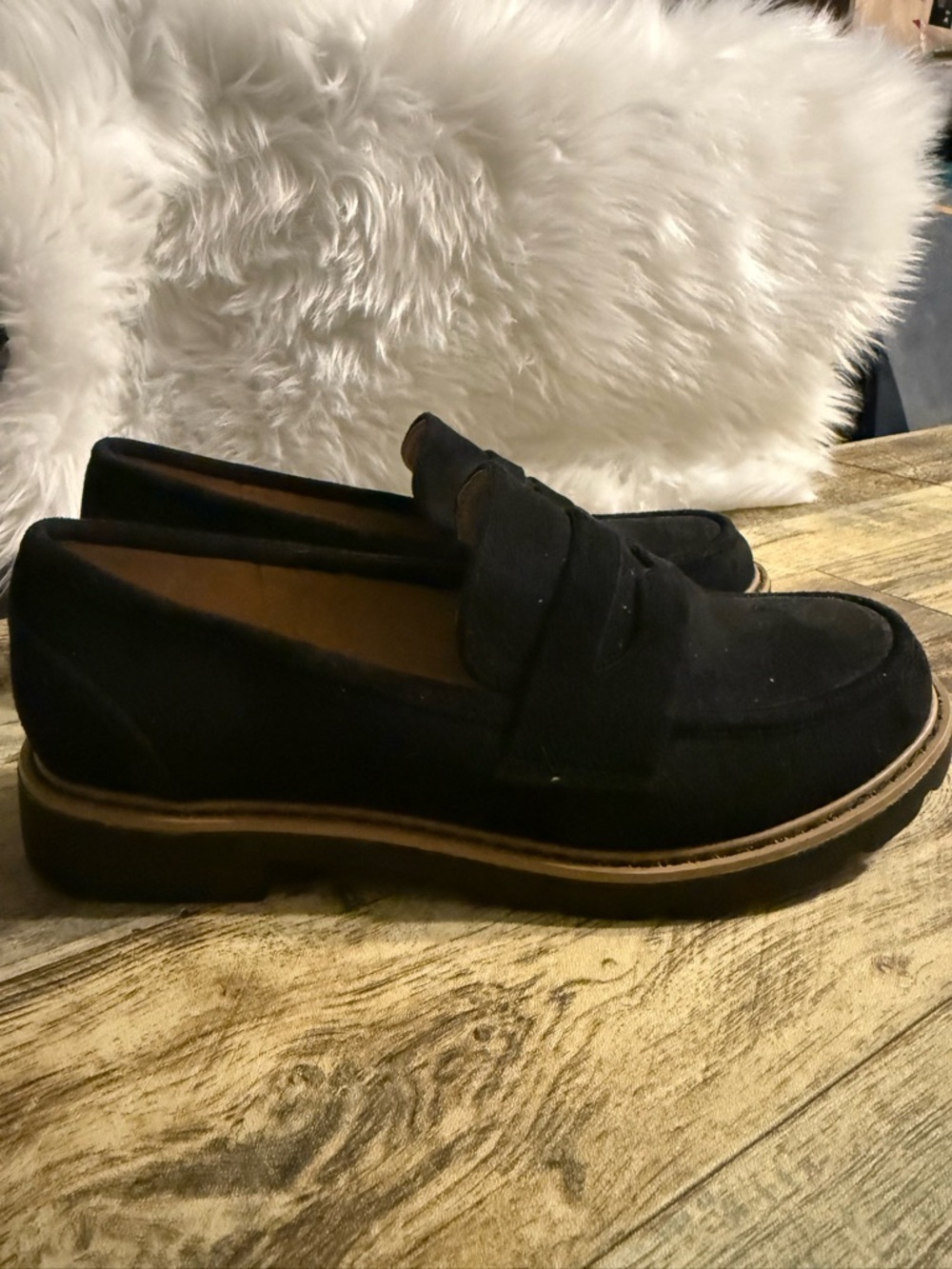 Taryn Rose Black Suede Platform Loafers – US Size 7 - Picture 4 of 9